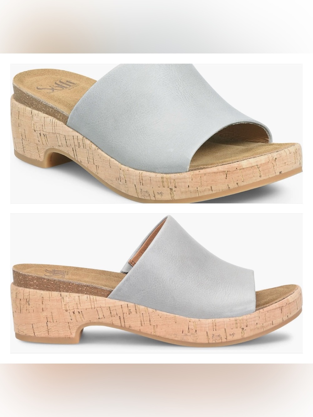 EUC Söfft Cass Platform Leader Slide Sandals
